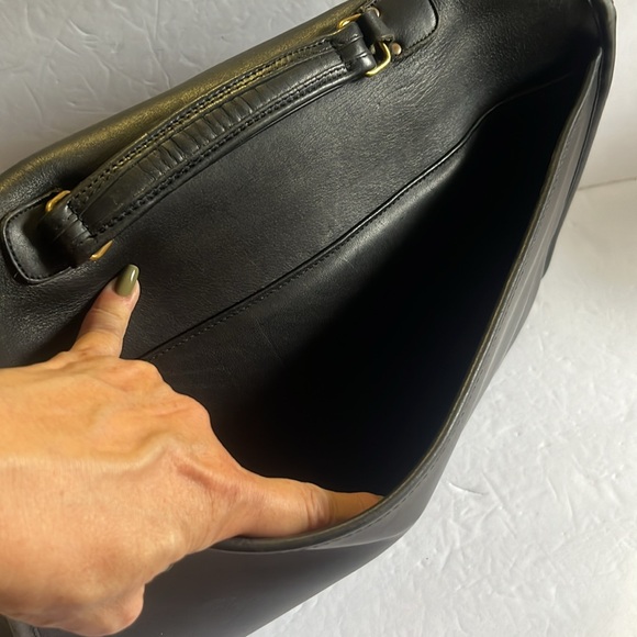 Vintage COACH leather briefcase stamped IRREGULAR w/COA - Picture 4 of 16